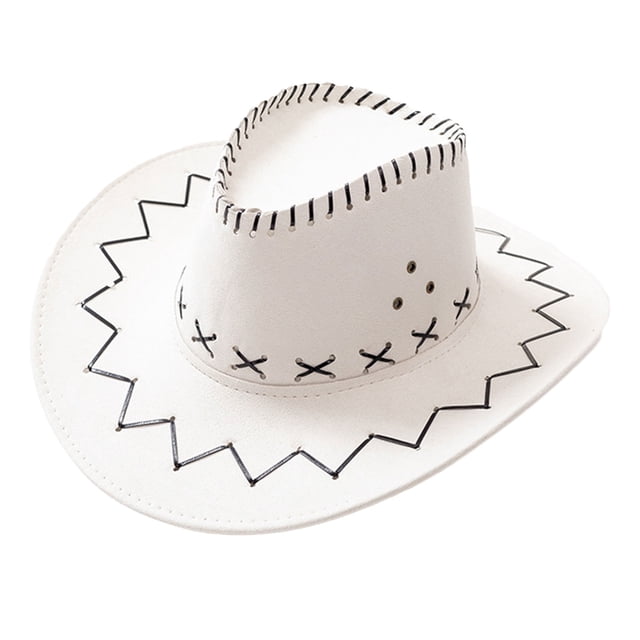 SAYOO Sombrero de vaquero de estilo occidental para mujeres y hombres SAYOO moda