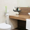 thumbnail image 3 of EXHUMKY Bathroom Wall Shelving 1Pack Corner Shelf Triangle Black -resistant, 3 of 8