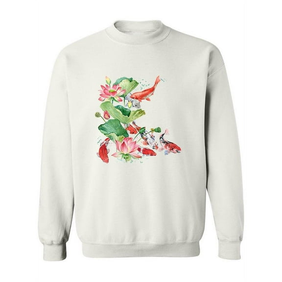 Koi Carp Design Sweatshirt Women -Image by Shutterstock, Female 3X-Large