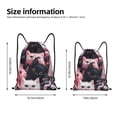 thumbnail image 3 of Hirioo Cute Kittens Group Portrait Print Drawstring Backpack Bag Sport Versatile Sports Backpack for Gym, Travel, Swimming, Beach, 3 of 9