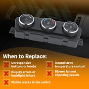 Unique Bargains 55056826AB A/C Heater Climate Control Module for Dodge for Ram 1500 2009-2011 HVAC Control Switch Panel Replacement No.55056826AC/55056826AD/55056826AE