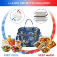 thumbnail image 4 of Pioneer Flower Floral Print Pattern Womens Lunch Box for Work,Insulated Large Lunch Bag for Tween and Teen,Loncheras Para Mujer,Leakproof Adult Lunch Bag for Work,Beach,Travel,Picnic,Camping, 4 of 7