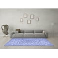 thumbnail image 3 of Ahgly Company Machine Washable Indoor Rectangle Persian Blue Traditional Area Rugs, 2' x 4', 3 of 4