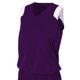 thumbnail image 1 of Camisa musculosa con cuello en V para el control de la humedad para mujer MORADO/ BLANCO M A4 NW2340, 1 of 1