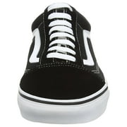 Vans Womens Old Skool Canvas Low Top Skate Shoes B/W 8 Medium (B,M)
