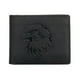 thumbnail image 1 of Cartera Karla Hanson para hombre, con bloqueo RFID, piel con forma de águila, negra, 1 of 4