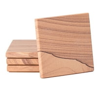Thirstystone All Natural Cinnabar Square Coaster 4-Pack