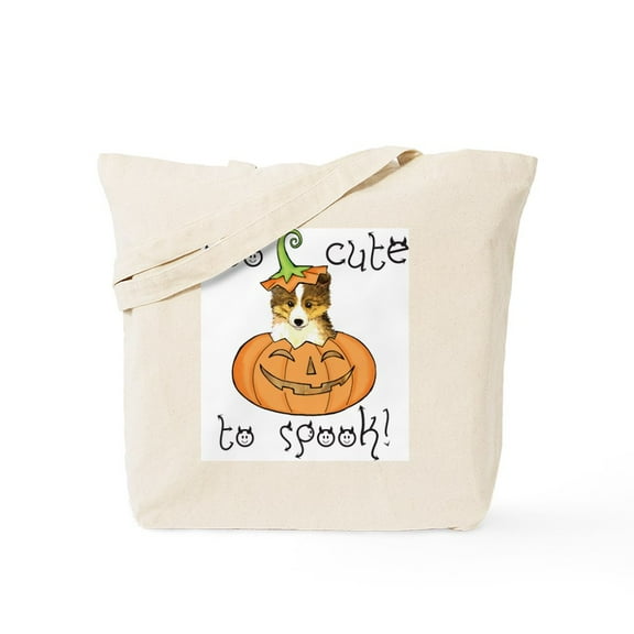 CafePress - Halloween Sheltie Tote Bag - Unisex Canvas Tote Bag, Beige, 1-Piece