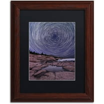 Trademark Fine Art "Celestial Bullseye" Canvas Art by Michael Blanchette Photography Black Matte, Wood Frame