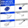 thumbnail image 2 of Masajeador Back Scratcher Plazuria de gran tamaño con 3 cabezales, color azul marino, 2 of 7