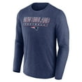 thumbnail image 2 of Men's Fanatics  Heather Navy New England Patriots Fundamentals Long Sleeve T-Shirt, 2 of 3