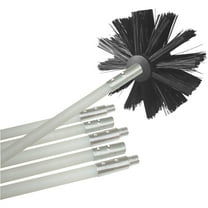 Deflect-O Deflecto Dryer Duct Cleaning Brush Kit 12' White/Black DEFDVBRUSH12K