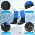 thumbnail image 4 of Unique Bargains Leg Gaiters, Waterproof Shoe Covers Adjustable Snow Boot Gaiter, Blue, S, 4 of 6