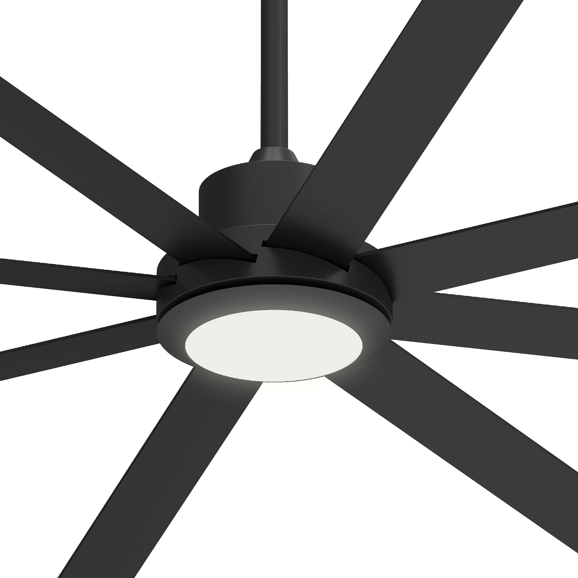 Craftian 84" Large Ceiling Fan with Lights and Remote 8 Blades 6-Speed Dimmable Indoor Outdoor Ceiling Fan for Patio Living Room Garage, Black