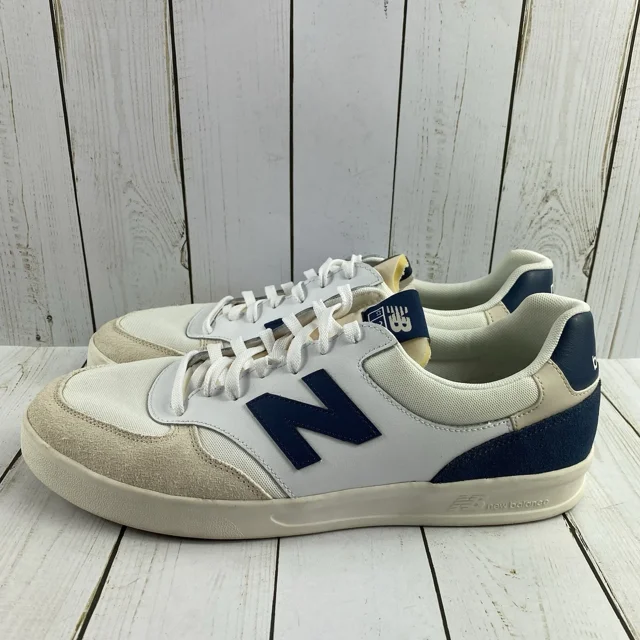 New Balance Court 300v3 Casual Athletic Shoes Men’s Size 13 White/Blue Sneakers