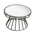 thumbnail image 4 of Elevated Cat Feeder Bowl Ceramic Dish Iron Rack Anti Slip Multipurpose Accessory G, 4 of 9