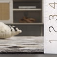 thumbnail image 5 of SAFAVIEH Studio Leather Theresa Geometric Area Rug, Gray/Light Brown, 4' x 6', 5 of 11