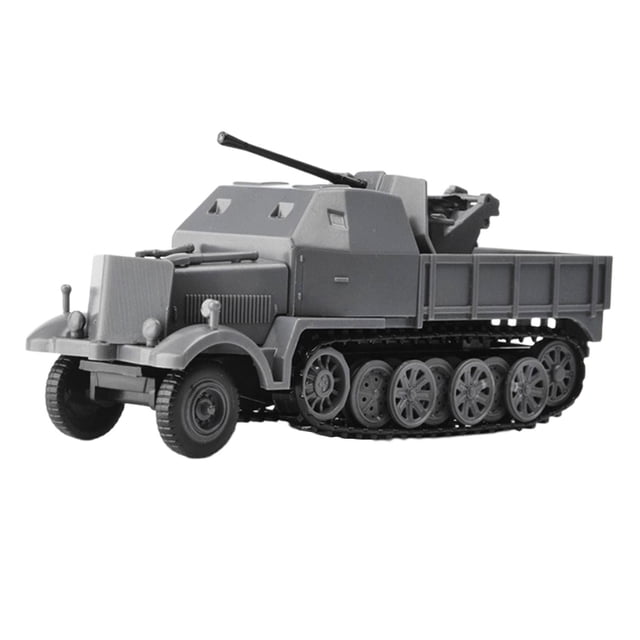 Camión de media pista Sunnimix 1:72 ción clásico juguete gris