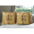 thumbnail image 6 of Ambesonne Moroccan Throw Pillow Cover 4 Pack, Marrakesh Royal Palace, 16", Pale Brown, 6 of 7