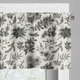 thumbnail image 3 of Ambesonne Flower Window Valance, Sketch Christmas Berries, 54" X 18", Grey Eggshell, 3 of 5