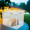 thumbnail image 4 of Raindrops Tabletop Bread Box Transparent Acrylic Storage Design 1Pack, 4 of 7