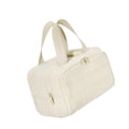 thumbnail image 1 of Bolsa de maquillaje, neceser de viaje con asa, accesorios de viaje multiusos. blanco beige, 1 of 9