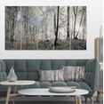 thumbnail image 2 of Designart 'Dark Morning in Forest Panorama ' Landscape Canvas Art Print, 2 of 2