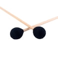 thumbnail image 2 of 2pcs Black Drum Mallet for Percussion Instruments Synthetic Material Wool Felt Head Durable Design, 2 of 8