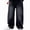 B Black, variant on Boys Denim Pants (5-17) Wide Leg Casual Full Length Jeans Black Size 9
