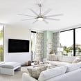 thumbnail image 5 of Sofucor 52" Modern White Ceiling Fan with Light ,Phone APP and Remote,Voice Control, 5 of 14