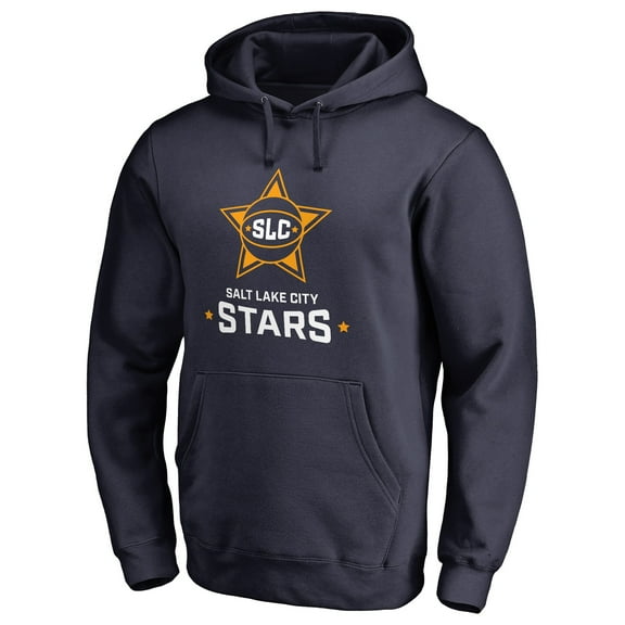 Men's Navy Salt Lake City Stars Primary Logo Pullover Hoodie