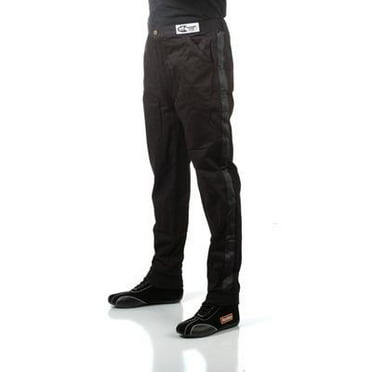 Racequip 112004RQP, Black Pants Single Layer Med-Tall Performance Racing