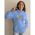 thumbnail image 2 of Happy Halloween Groovy Style Hoodie Juniors -Image by Shutterstock,  x-Large, 2 of 4