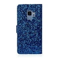 thumbnail image 2 of Allytech Galaxy S9 Case, Glitter Bling Design PU Leather Drop Protection Folding Stand Wrist Strap Magnetic Closure Folio Flip Cover Cards Slots Wallet Case for Samsung Galaxy S9, Blue, 2 of 9