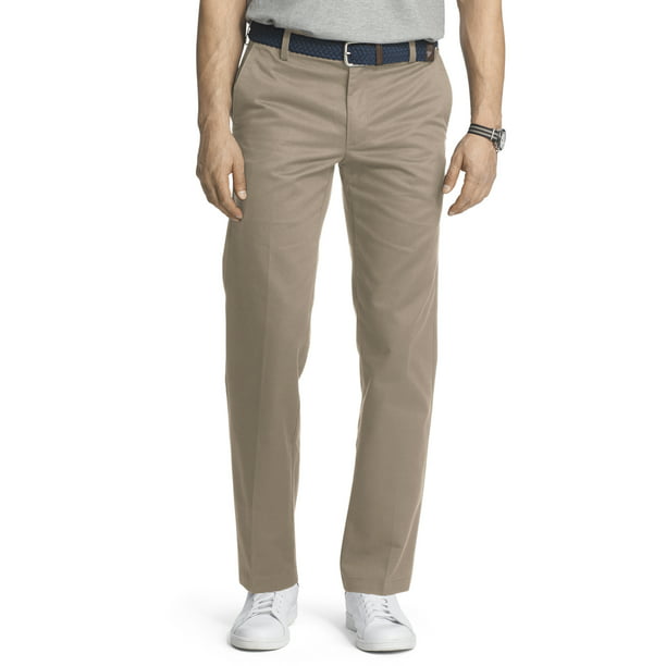 IZOD Men's American Chino Slim Fit Flat Front Pant - Walmart.com