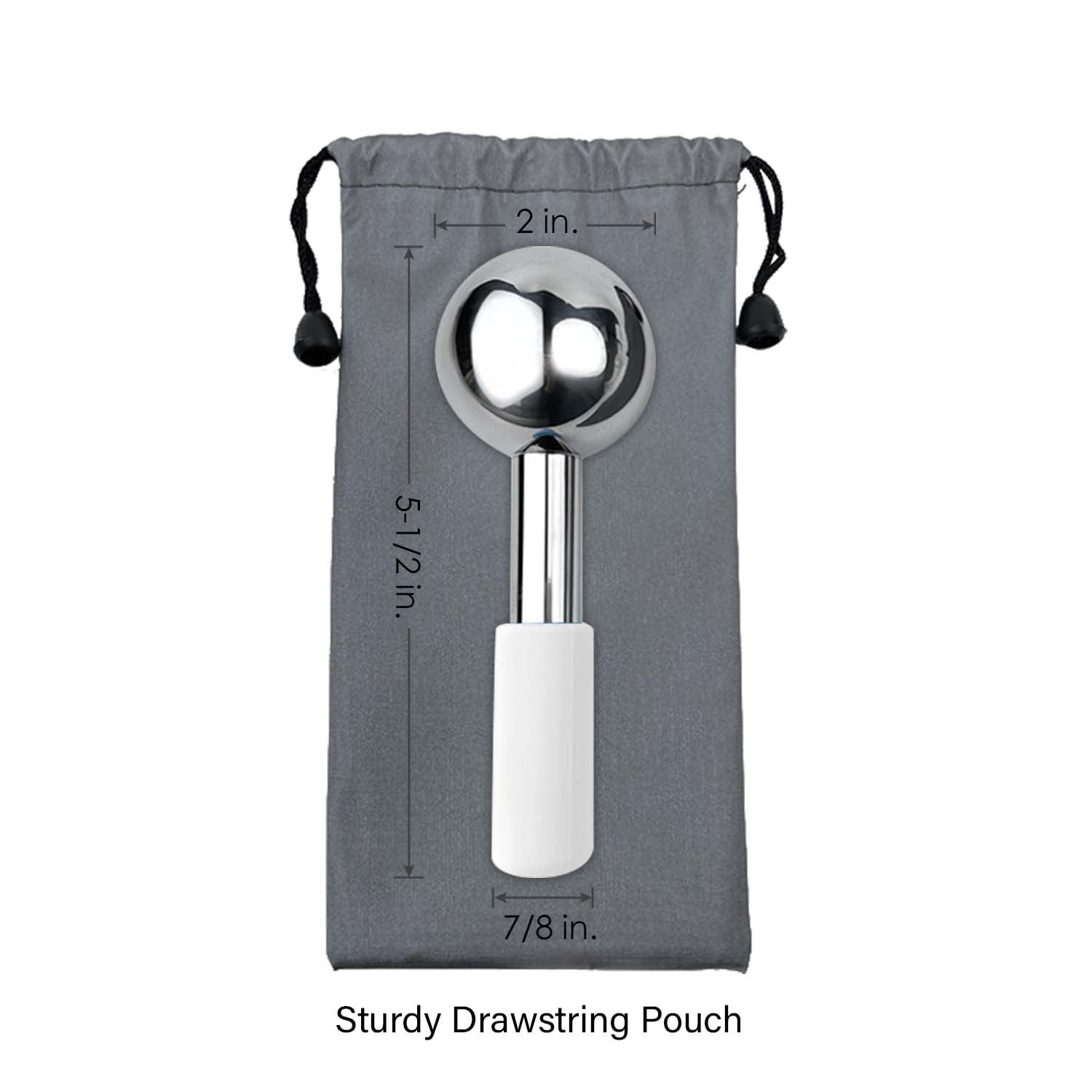 Appearus Stainless Steel Cooling Ice Globes Facial Massager Set, 2 Count (FR05x2)