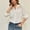 *White, variant on ClodeEU Women’s Turn Down Collar Lace Spliced Long Sleeve Button Front Shirt ,Elegant Blouse White,Womens Plus M