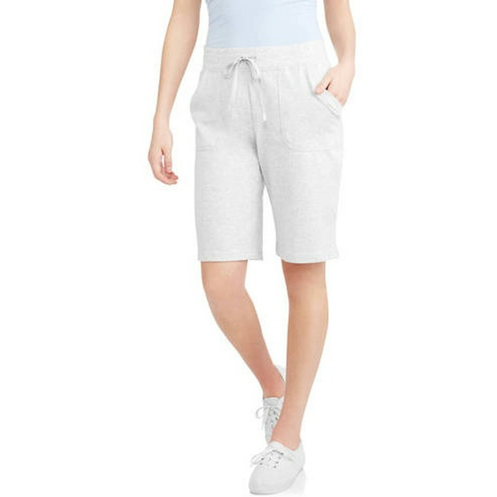 White Stag Women's Classic 9 Inseam Knit Shorts with Drawstring