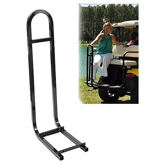 Huskey Golf Cart Grab Bar Compatible with EZGO/Club Car/, Strong and Durable Golf Cart Rear Seat Grab Bar in One Solid Piece with Mounting Hard