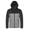 thumbnail image 2 of Nebwoak Mens Winter Coats With Hood- Zip Up Warm Midweight Casual Quilted Jacket Gray Size 2XL, 2 of 5