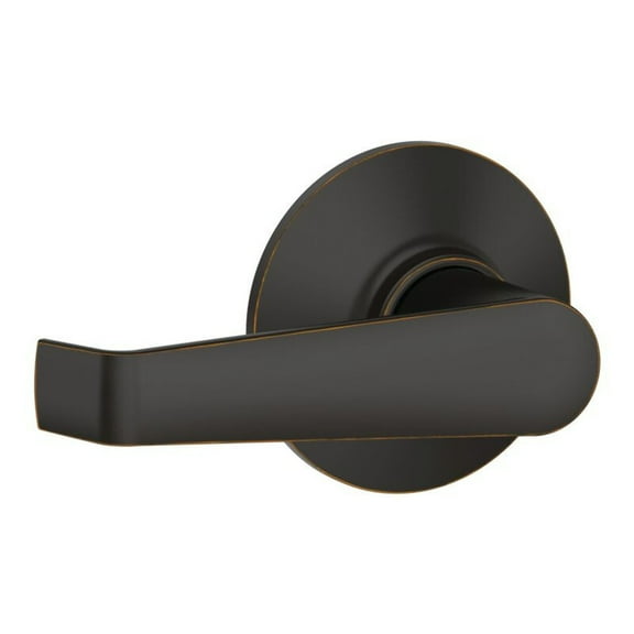 Schlage Residential F10 ELA 716 Grade 2 Passage Latch Elan Lever Antique Bronze Finish