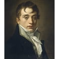 thumbnail image 2 of Pierre-Paul Prud'hon 12x14 Gold Ornate Wood Frame and Double Matted Museum Art Print Titled - David Johnston (1808), 2 of 4