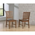 thumbnail image 1 of Sunset Trading Simply Brook Slat Back Dining Chair - Amish Brown Set of 2, 1 of 6