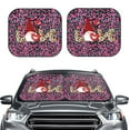 thumbnail image 2 of Naloa Love Gnomes Print 2-Piece Windshield Sunshade,Foldable Car Front Window Sun Shades,for Most Sedans SUV Truck-Medium, 2 of 6