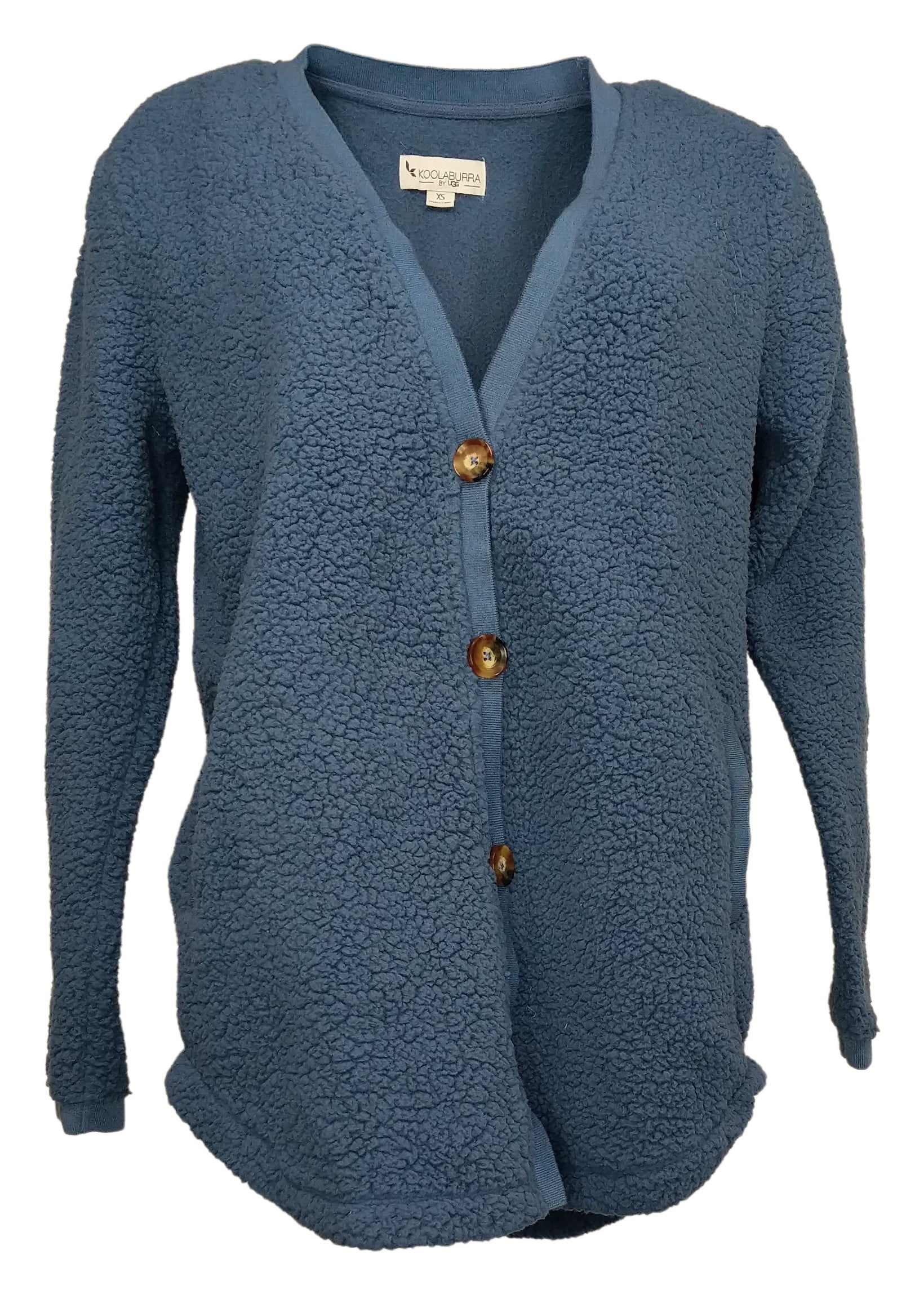 Popcorn Sherpa Cardigan Blue A458469 