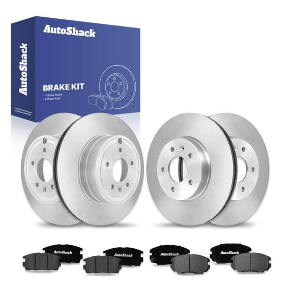 AutoShack Front Vented & Rear Vented Brake Rotors   Ceramic Pads 12-PC Brake Kit Replacement for 2010-2017 Chevrolet Equinox 2010-2017 GMC Terrain