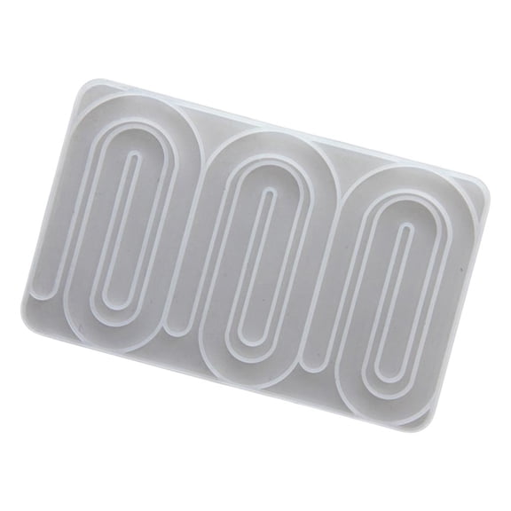 AOOOWER Paperclip Silicone Molds Paperclip Resin Mold for Soap Fondant Molds Chocolate Molds for Candy Cake Baking
