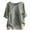 Gray, variant on ChaoHeng Plus Size Women Tops and T-Shirts Loose Tops for Women Summer 2024 Women's Casual Fashion Crew-neck Button-printed Short-sleeved Top