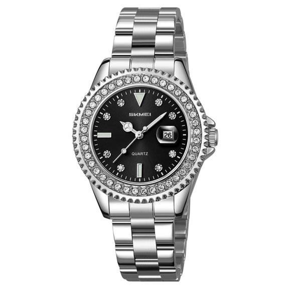 Quartz Watch Stainless Steel Strap Water Resistant 30M Classic Casual Business Dress Wristwatch for Men Women Daily Office Outdoor Wear Adjustable