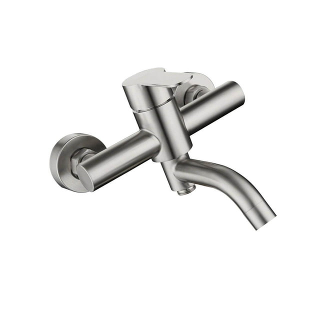 Shower Mixer Faucet Install Range Tub Faucet Single Core Bath Tub Faucet 13-17cm Surface Brushed Bathroom System